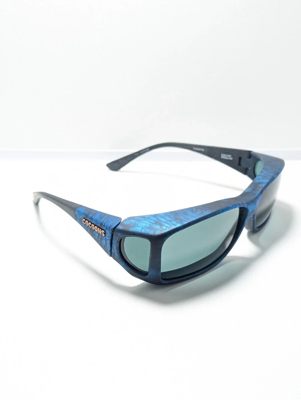 Cocoons C4214G WideLine Blue Outdoor Wraparound Fit Over Men's Sports Sunglasses